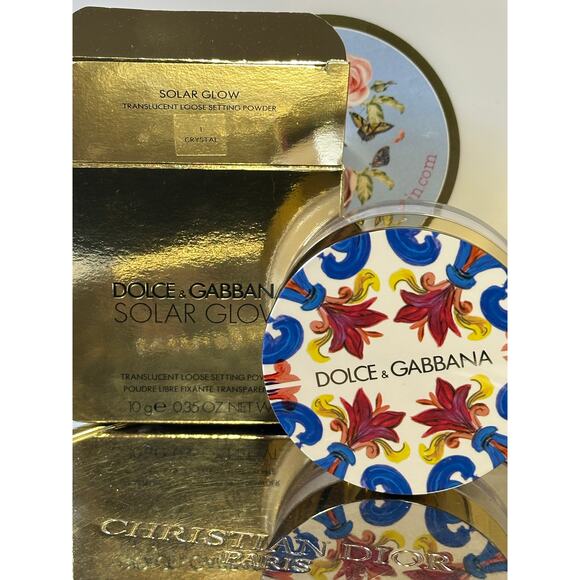 Dolce & Gabbana Solar Glow Translucent Loose Setting Powder - 1 CRYSTAL - NEW - Picture 1 of 3